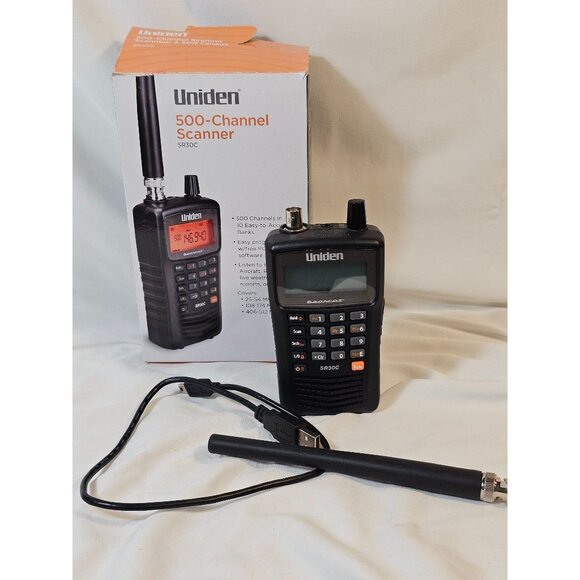 Uniden SR30C 500-Channel Compact Handheld Scanner, Works - Picture 1 of 7